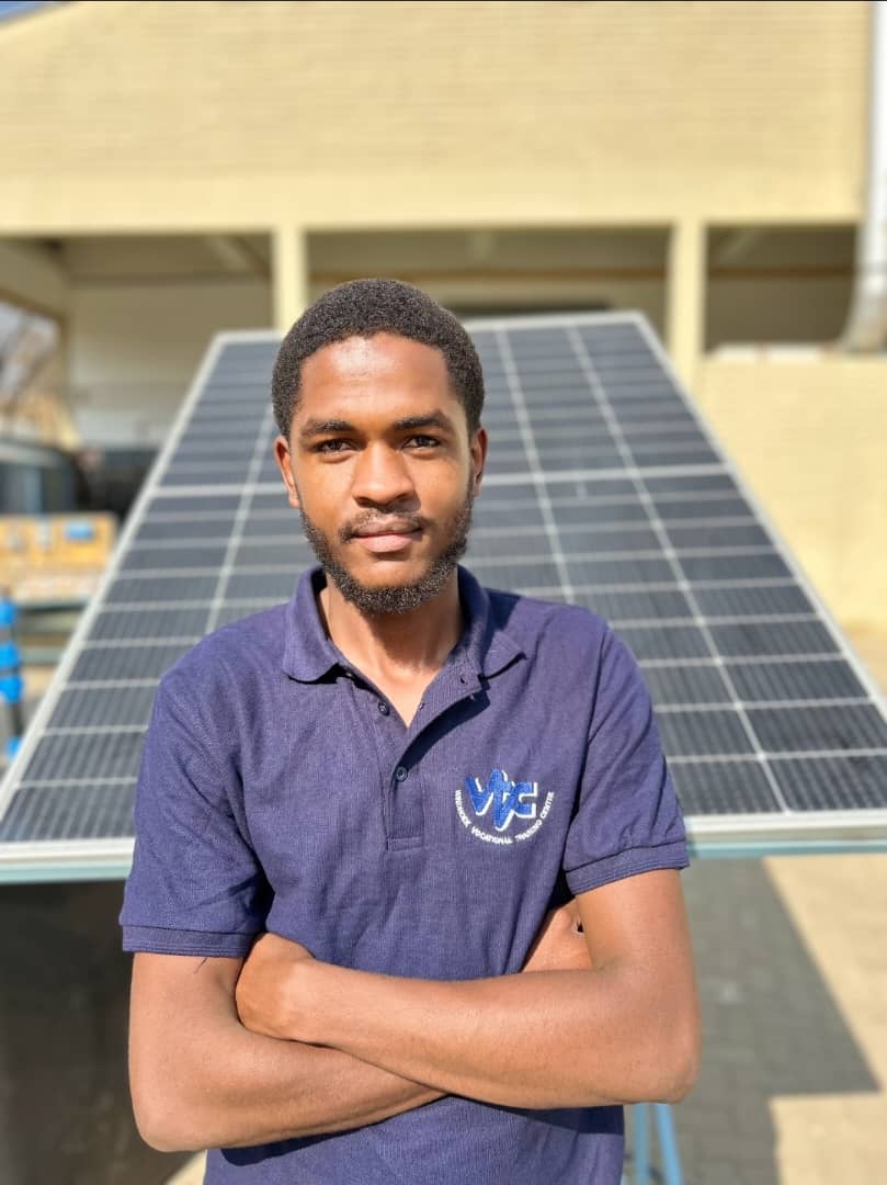 Kevin Kavanhu, Solar Equipment installation and maintenance trainee at WVTC